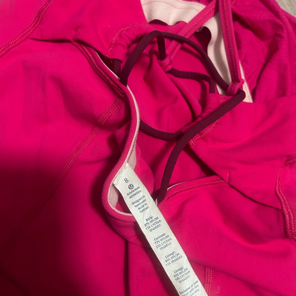 lululemon athletica Hot Pink Strappy Tank Top - Picture 5 of 5